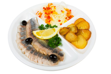 Marinated herring with potatoes