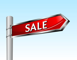 Arrow road sign. Sale