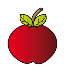 cartoon apple
