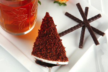 milk cake and chocolate