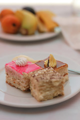 sweet deserts in the restaurant