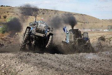 Tractor mud racing
