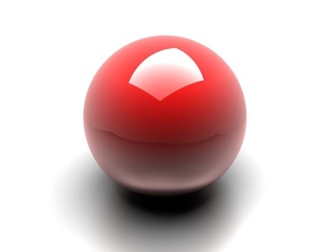 Sfera rossa 3d