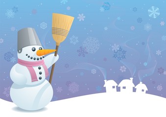 Snowman Background