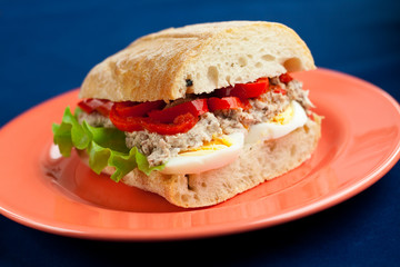 Sandwich with tuna