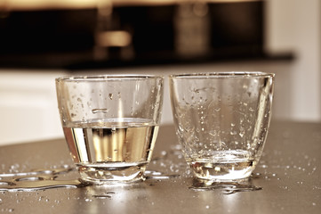 Getränke auf dem Thresen