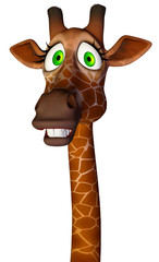 giraffe cartoon scary close up © DM7