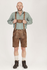 Tracht Lederhose braun