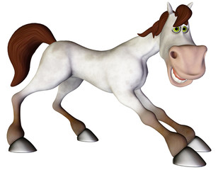 horse cartoon breaking or stopping © DM7