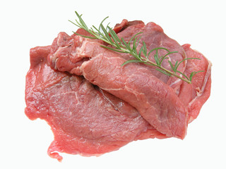 Rohes Rindfleisch mit Rosmarin