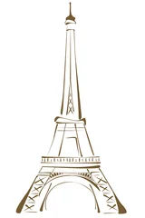 Foto op Canvas Eiffeltoren © Orkidia