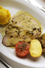 Lonza di maiale con timo e dragoncello