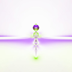 Abstrakt farbiges Hintergrundobjekt mit Platz für Text