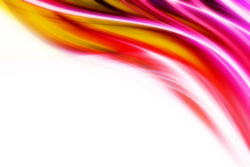 Geschwungene farbige Streifen mit Platz für Text