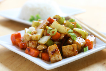 Vegetarian Kung Pao with Tofu