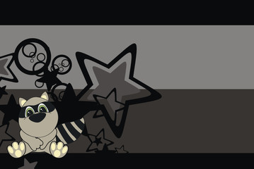 cartoon baby raccoon wallpaper2