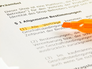Vertragsklauseln pr&uuml;fen