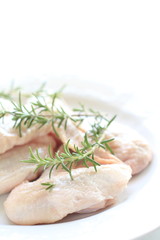 Raw chicken rings for cooking image