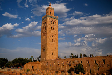 Naklejka premium Le minaret de la Koutoubia