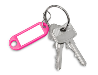 House key with blank label