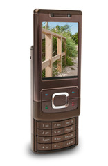 Plain mobile slide phone