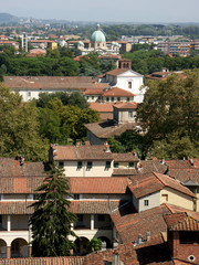 Fototapeta na wymiar Lucca widziana z Torre Guinigi