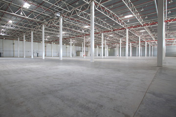 Interior of a modern warehouse