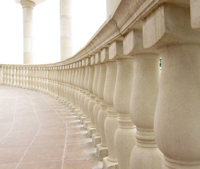 White ballustrade