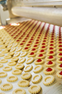 production cookie in factory