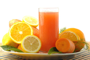 orange lemon carrot juice