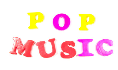 pop music written in fridge magnets