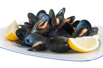 piatto con cozze - plate with mussels