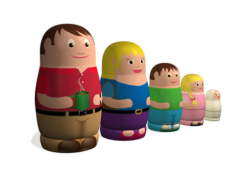 Russian Doll Family