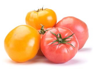 Tomato on white