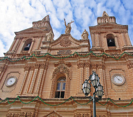 Church at Melliha village on Malta