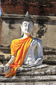 buddha image in thai temple.