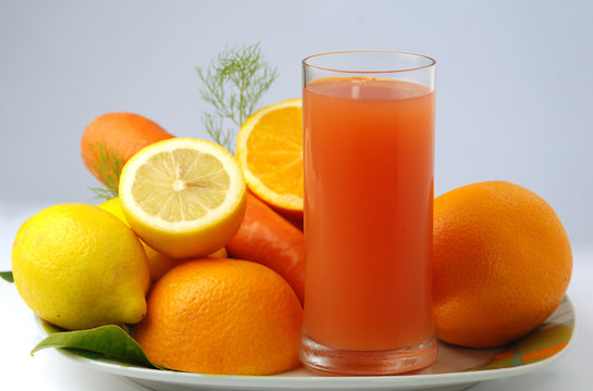 orange lemon carrot juice