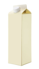 Blank milk or juice package with clipping path © Jakub Krechowicz