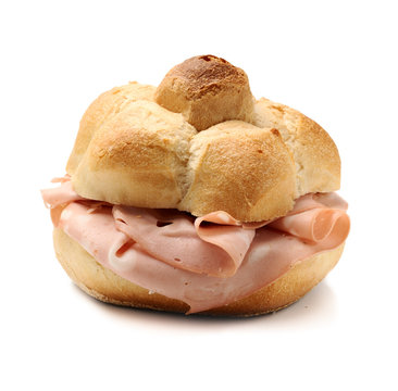 Panino Rosetta Romana con mortadella