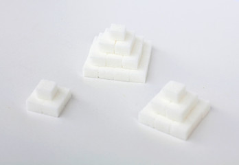 lump sugar pyramids