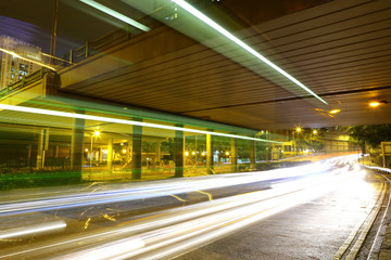 highway light trails