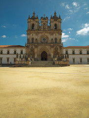Fototapeta na wymiar view of Alcobaca Monastery in Portugal