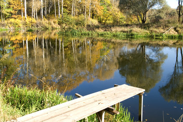 Autumn on river