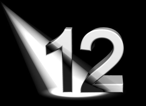 number in spotlight