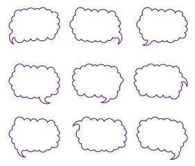 dialog bubbles vector 2