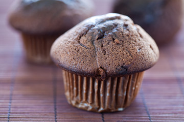tasty chocolate muffin