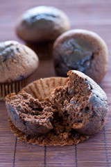 tasty chocolate muffin