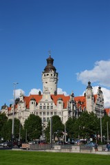 Obraz premium neues rathaus leipzig