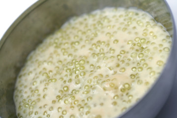 Dessert aux billes de tapioca