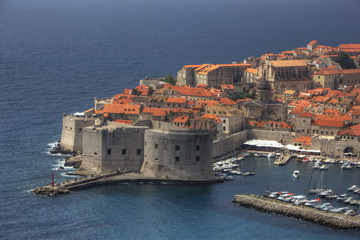 Aerial view of Dubrovnik